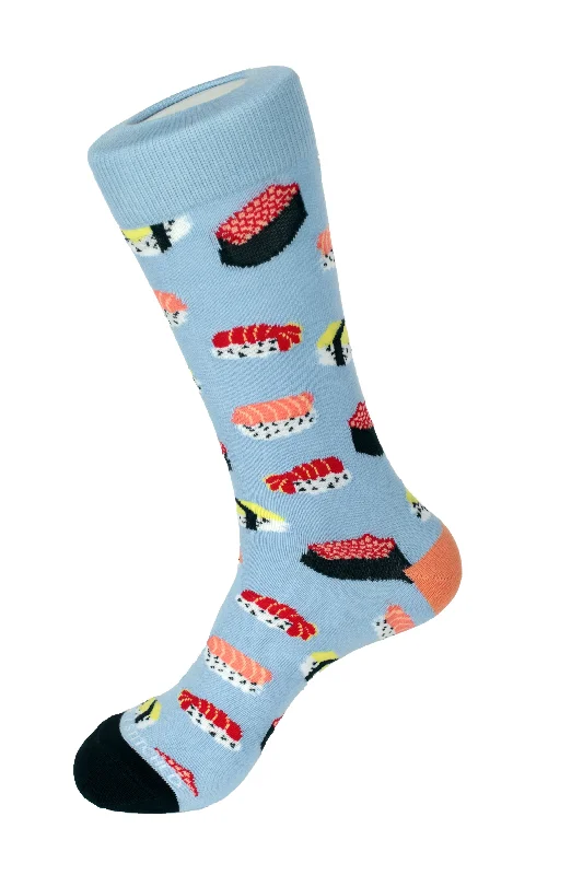 Women's hypoallergenic socks for sensitive skinSushi Crew Sock