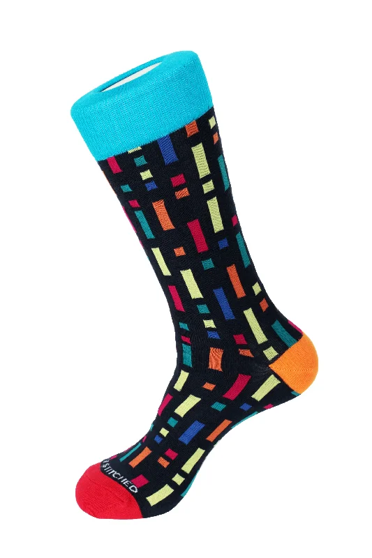 Falling Blocks Crew Sock