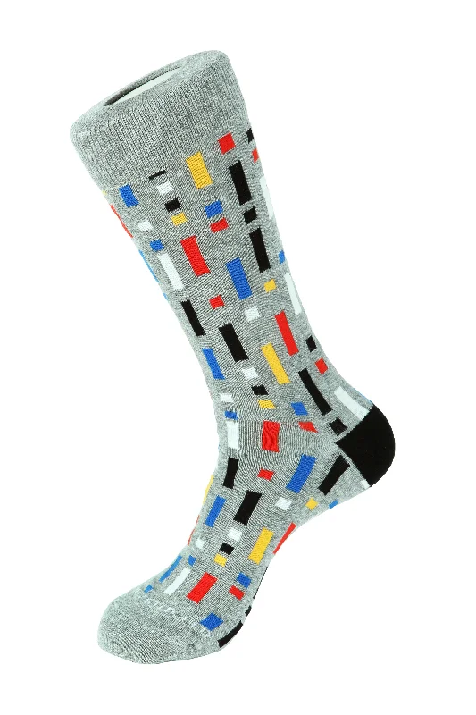 Falling Blocks Crew Sock