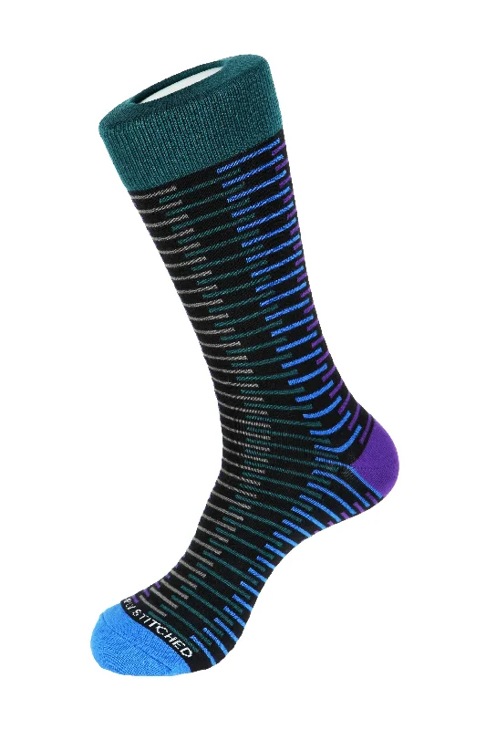 Stack Stripe Crew Sock