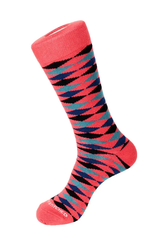 Checkered Diamond Crew Sock