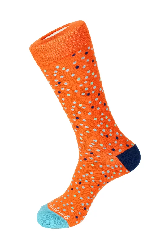 Women's wool - rich socks for winter warmthRandom Polka Dot Crew Sock