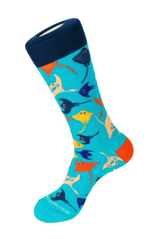 Women's cushioned sole socks for shock absorptionStingrays Crew Sock