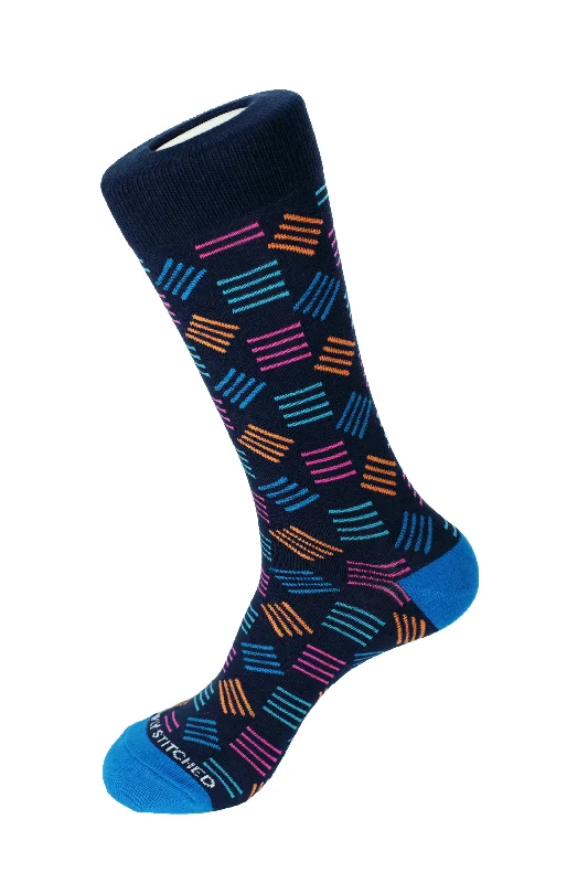 Women's satin - trimmed socks for a touch of eleganceStacks Crew Sock