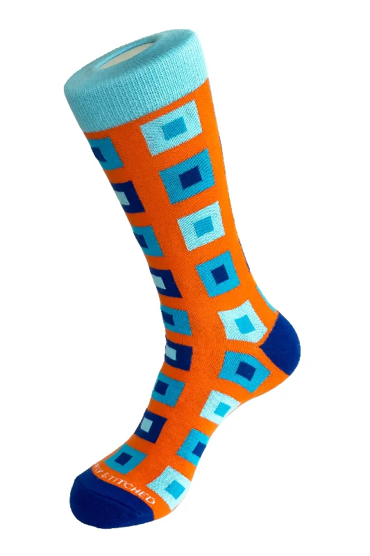 Women's crew socks with a polka - dot printSTACKED TILE