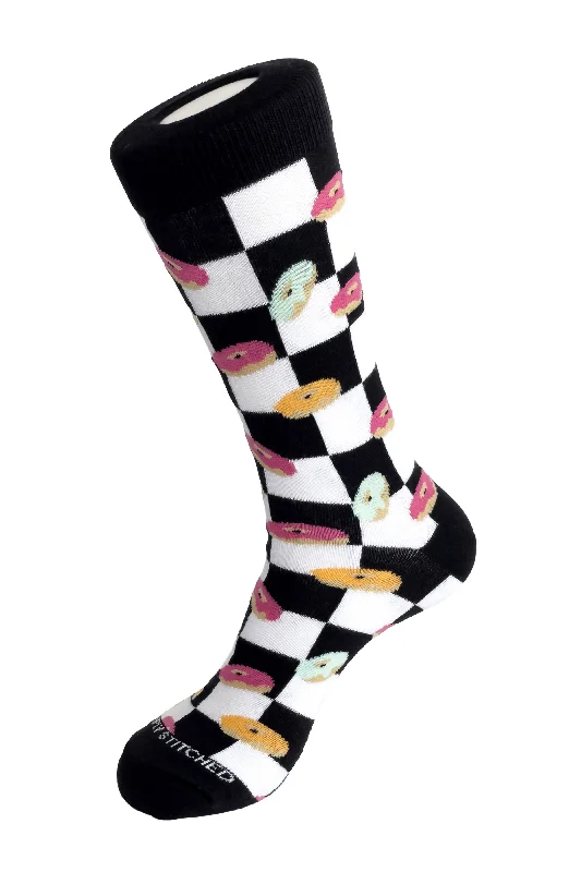 Women's bamboo fiber socks for eco - friendlinessDONUT CHECKER
