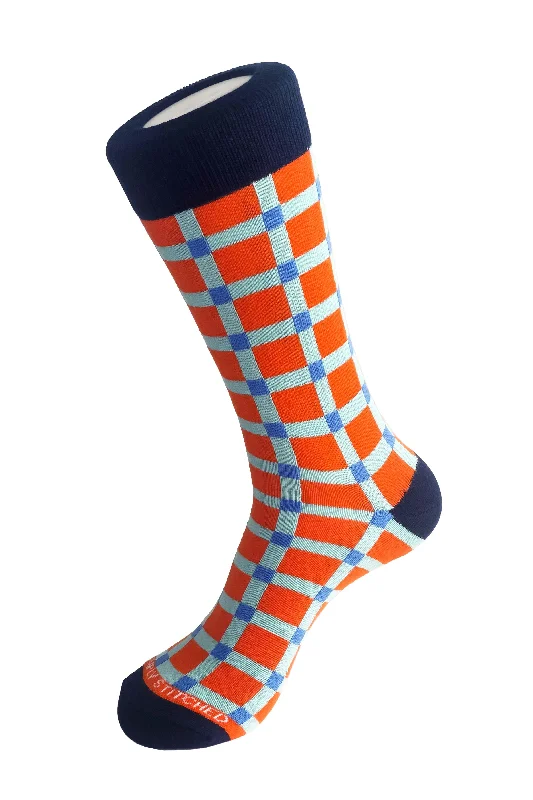 Women's satin - trimmed socks for a touch of eleganceGINGHAM