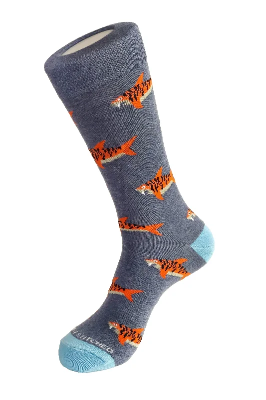 Women's sheer over - the - knee socks for a sexy appealSABERTOOTH TIGER SHARK