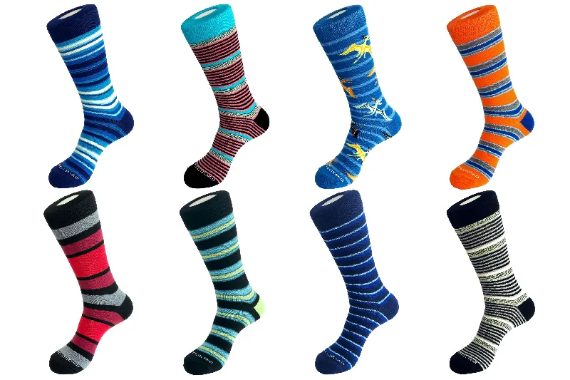 Women's adjustable - fit socks for a customized feelCREW SOCK 8 PACK