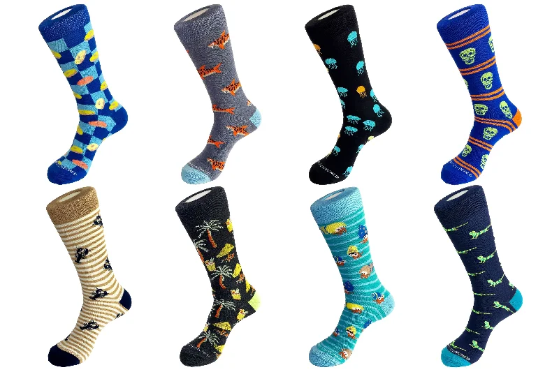 Women's silk - lined socks for a luxurious feelCREW SOCK 8 PACK
