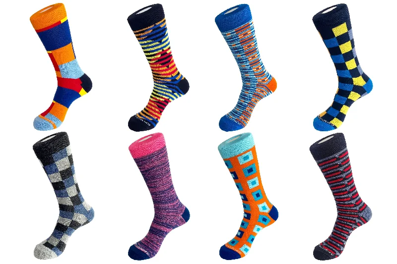 Women's sheer over - the - knee socks for a sexy appealCREW SOCK 8 PACK
