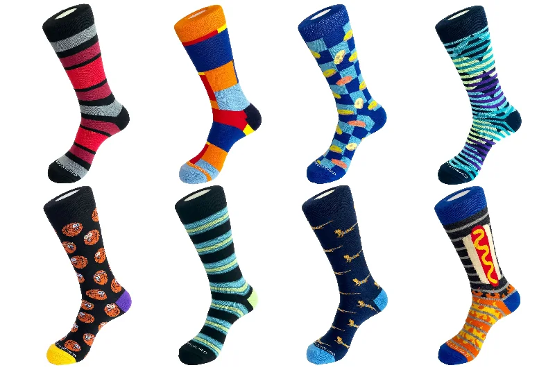 Women's crew socks with a polka - dot printCREW SOCK 8 PACK