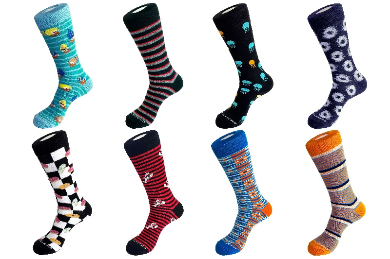Women's leather - look socks for an edgy styleCREW SOCK 8 PACK