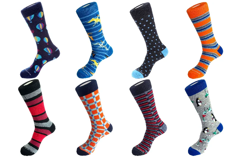 Women's ribbed knee - high socks for a classic lookCREW SOCK 8 PACK