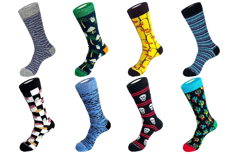 Women's bamboo fiber socks for eco - friendlinessCREW SOCK 8 PACK
