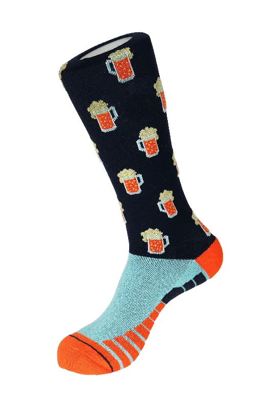 Women's thigh - high socks in a fishnet patternBeer Athletic Socks