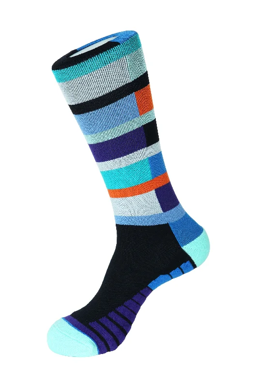 Women's sheer over - the - knee socks for a sexy appealSwitch Stripe Athletic Socks