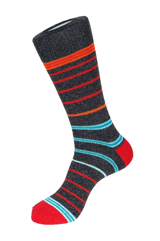 Women's satin - trimmed socks for a touch of eleganceCandy Stripe-Boot