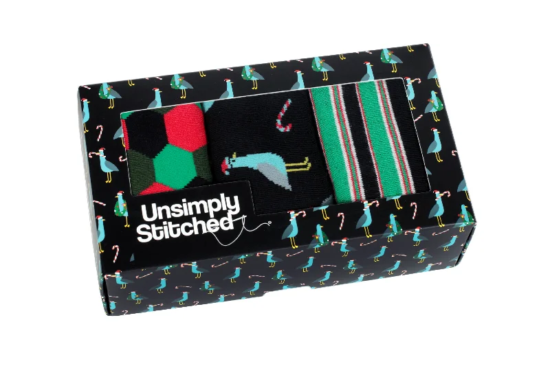 Women's hypoallergenic socks for sensitive skinHoliday Seagull Gift Box