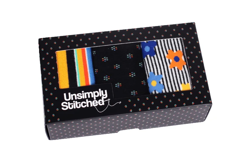 Women's nylon - reinforced socks for durabilityFragment Polka Dot Gift Box