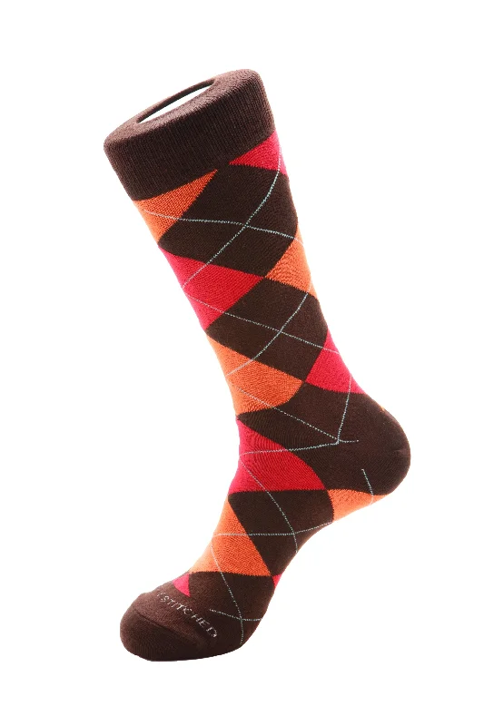 Women's ankle socks with a frilly edgeARGYLE