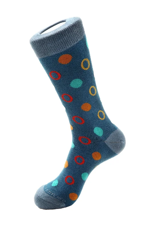 Women's cashmere - blend socks for extra softnessCIRCLE DOT Crew Sock