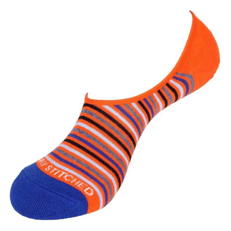 Women's over - the - calf socks with a stripe designMini Stripes-No Shows