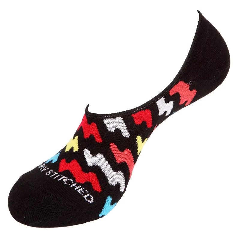 Women's anti - odor socks for long - day freshnessComic Wave-No Shows