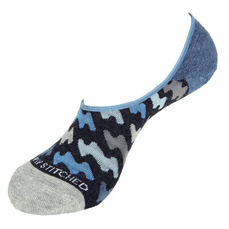 Women's cotton blend socks for breathabilityComic Wave-No Shows