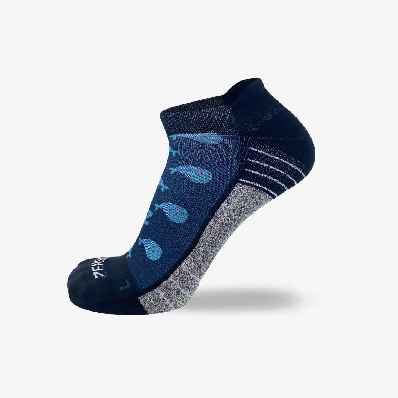 Women's ribbed knee - high socks for a classic lookWhales Running Socks (No Show)