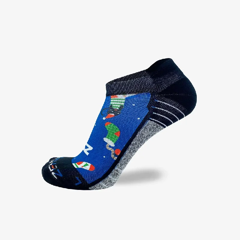 Women's crew socks with a polka - dot printXmas Cats Socks (No Show)