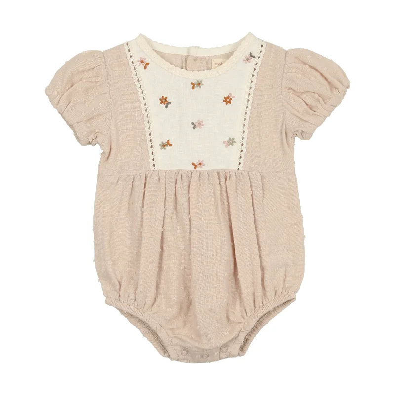 Analogie Swiss Dot Romper - Cream