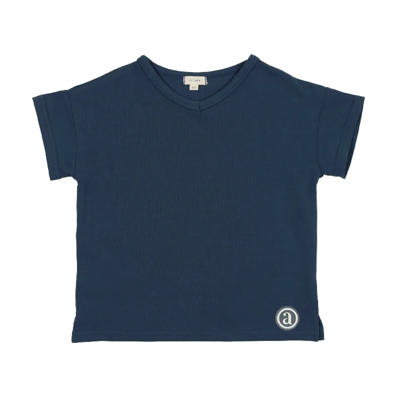 Lil Legs Boxy T-Shirt - Deep Blue