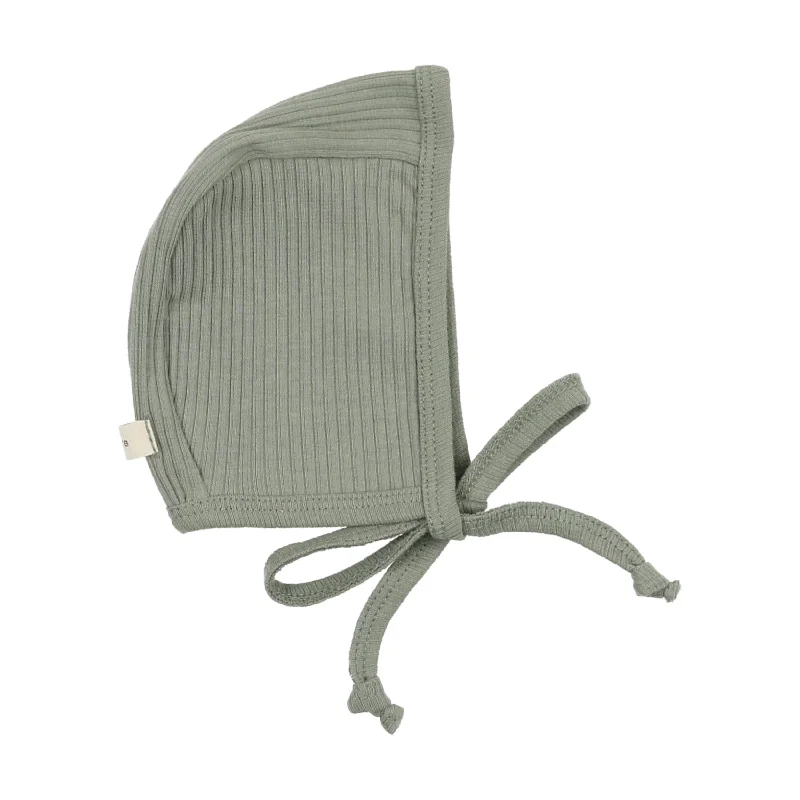 Lil Legs Ribbed Bonnet - Green