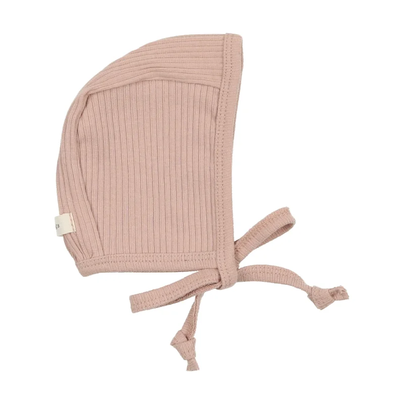 Lil Legs Ribbed Bonnet - Pink