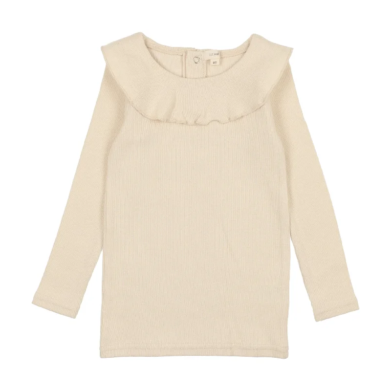 Lil Legs Ruffle Shirt - Cream