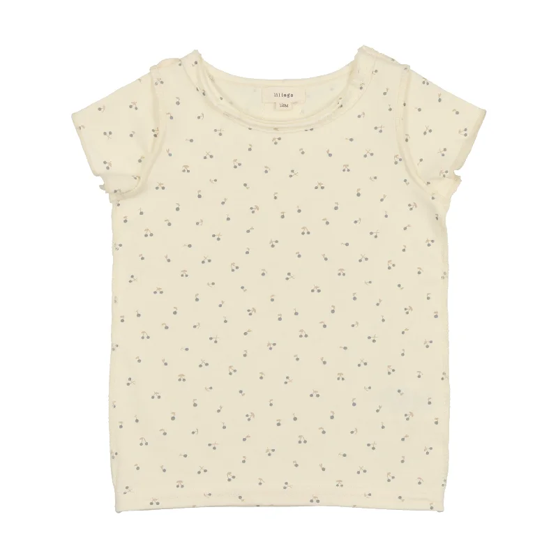 Lil Legs Short Sleeve T-Shirt - Blue Cherry