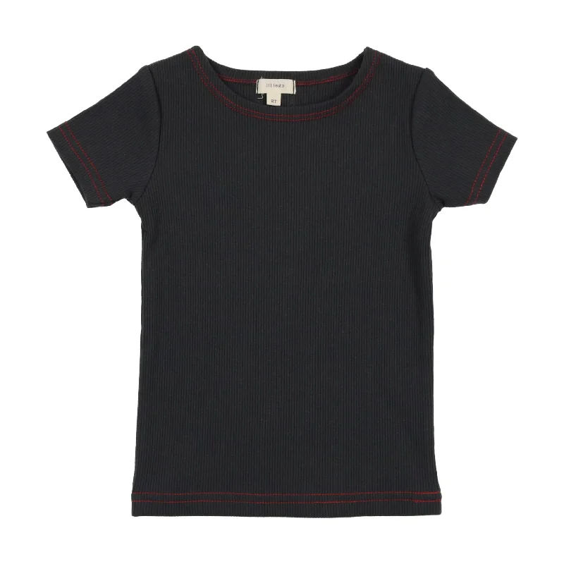 Lil Legs Short Sleeve T-Shirt - Off Navy