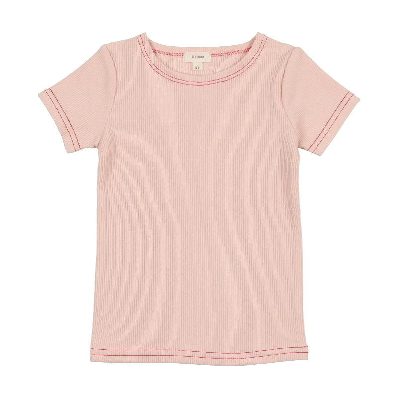 Lil Legs Short Sleeve T-Shirt - Pink