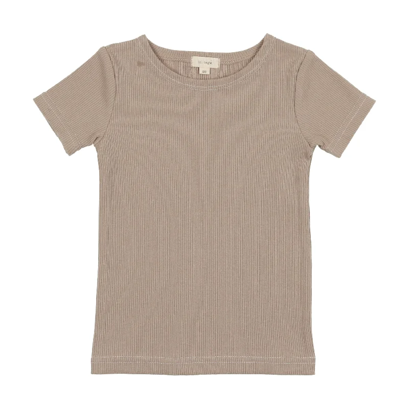Lil Legs Short Sleeve T-Shirt - Taupe