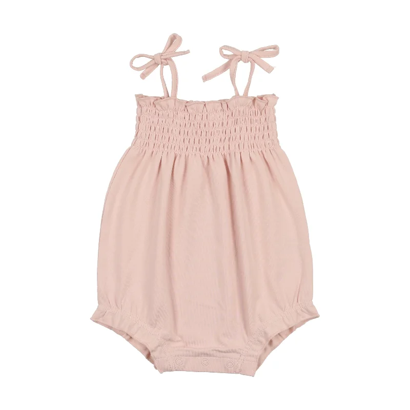 Lil Legs Smocked Romper - Pink