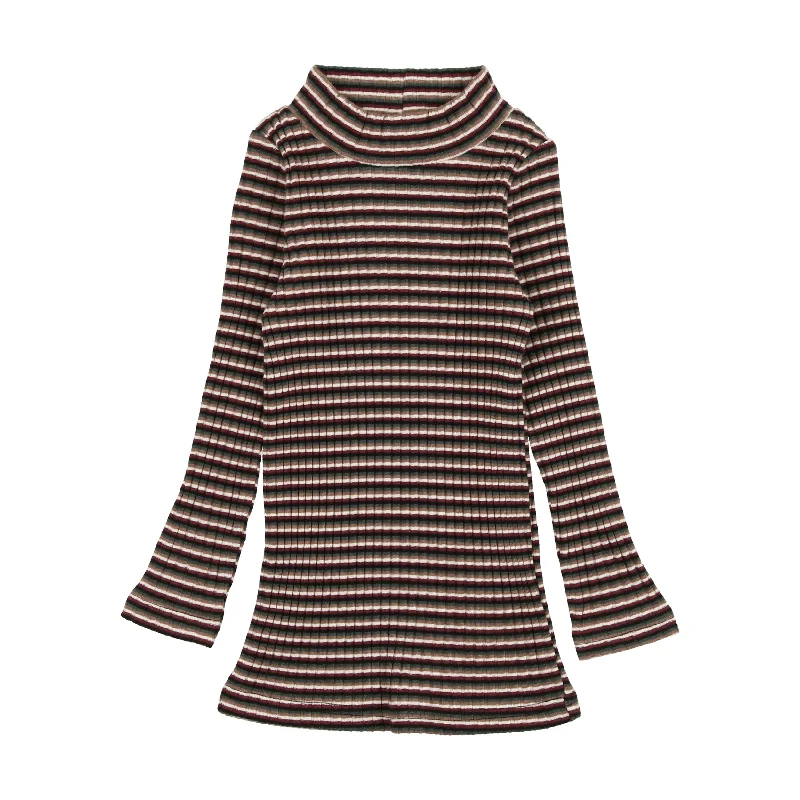 Lil Legs Stripe Mockneck - Multicolor