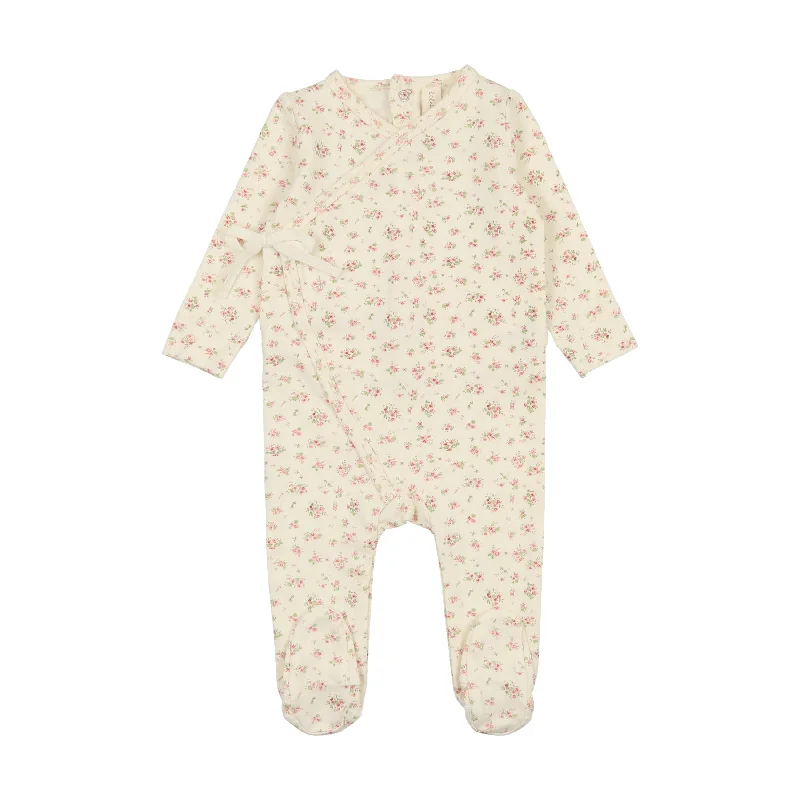 Lilette Bouquet Footie - Cream