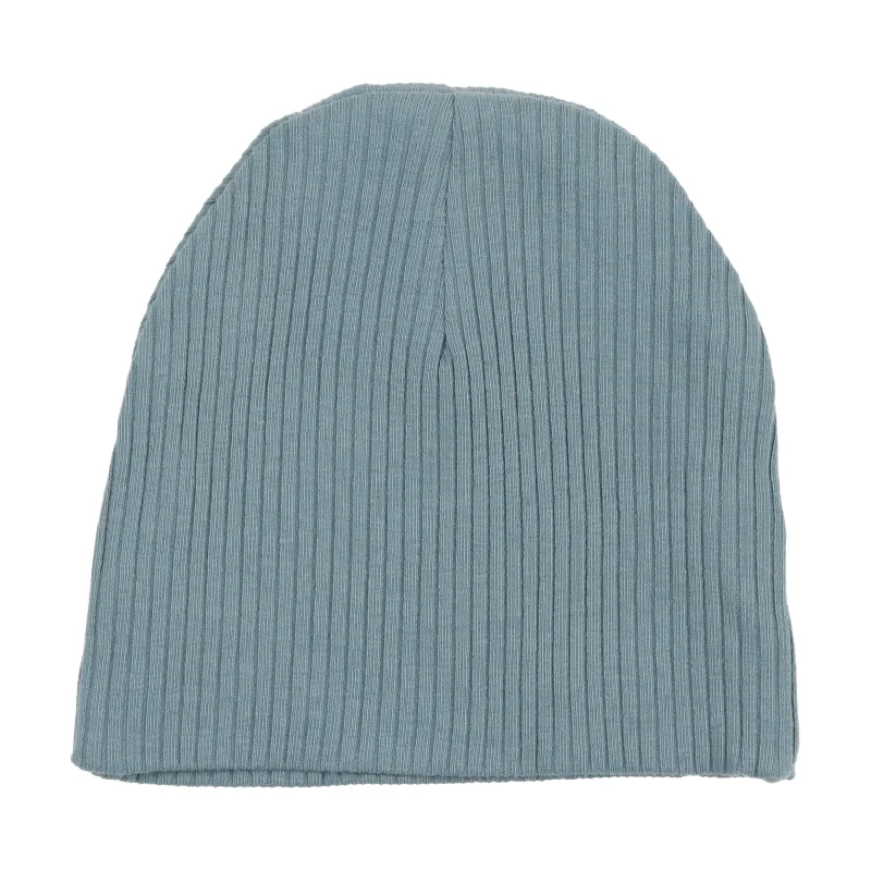 Lilette Ribbed Beanie - Ocean