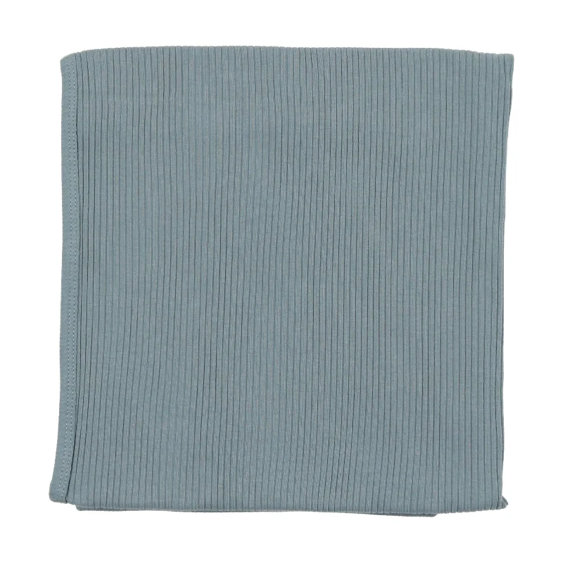 Lilette Ribbed Blanket - Ocean