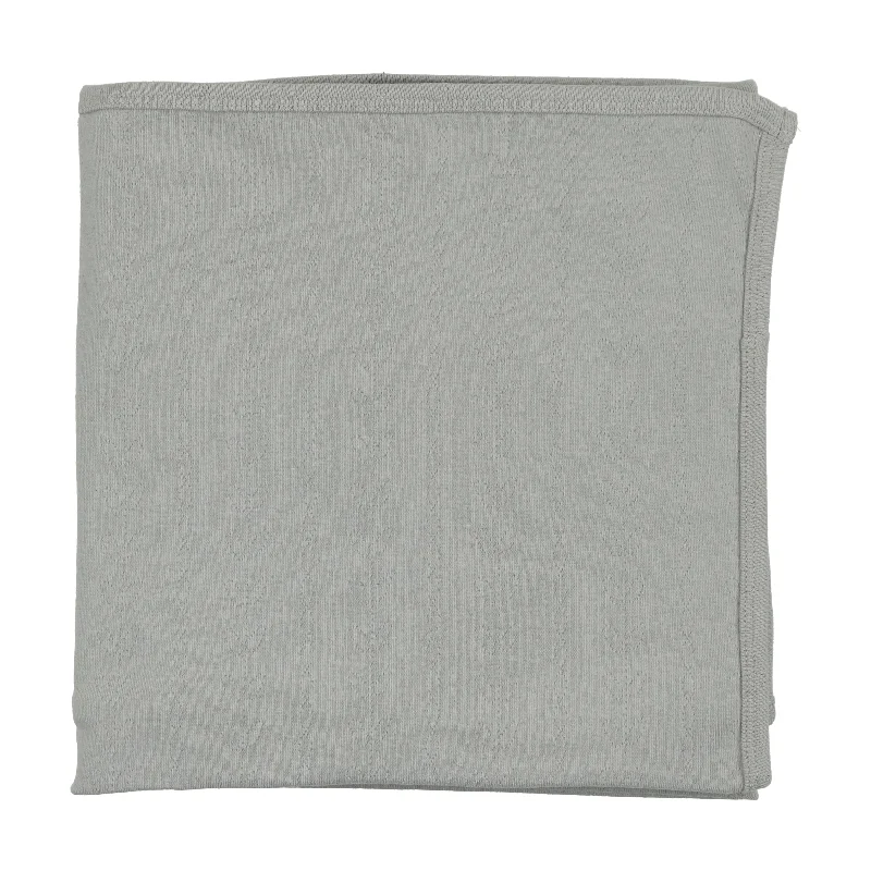 Lilette Vine Pointelle Blanket - Blue